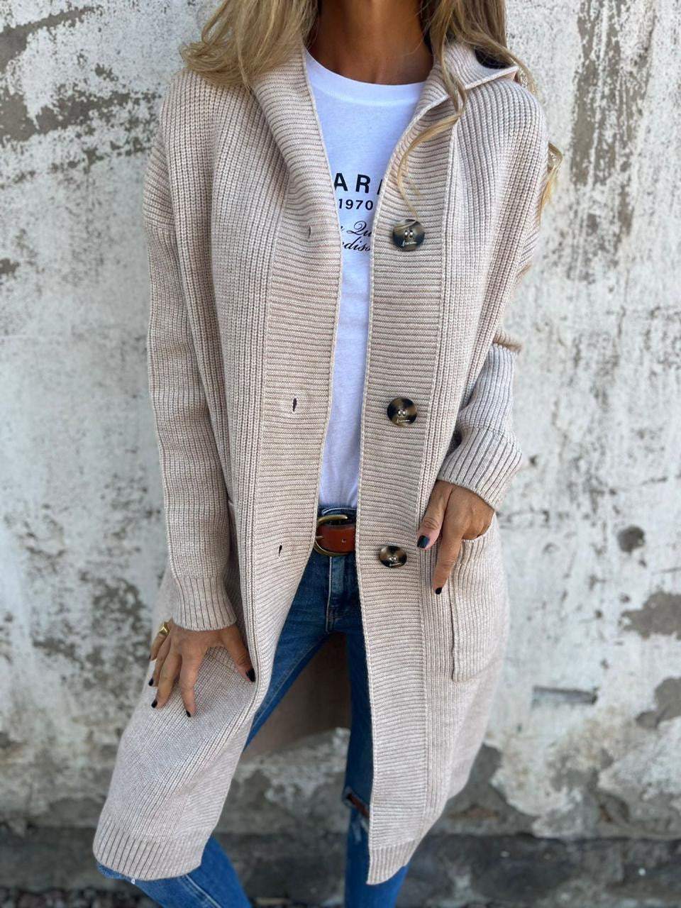 Ursule™ - Elegant Long Knit Cardigan