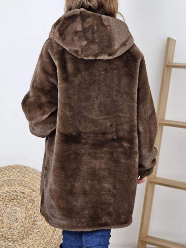 Frida™ - Soft and comfortable fur hooded jacket
