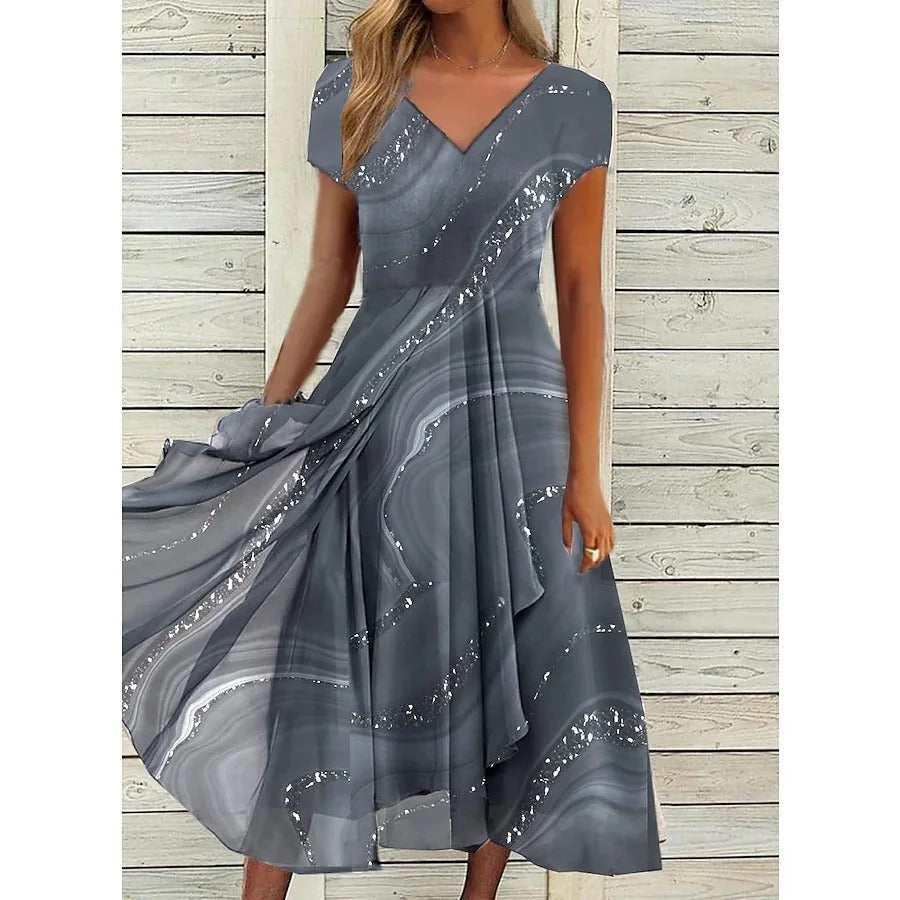 Rosalinde™ - V-Neck Midi Dress