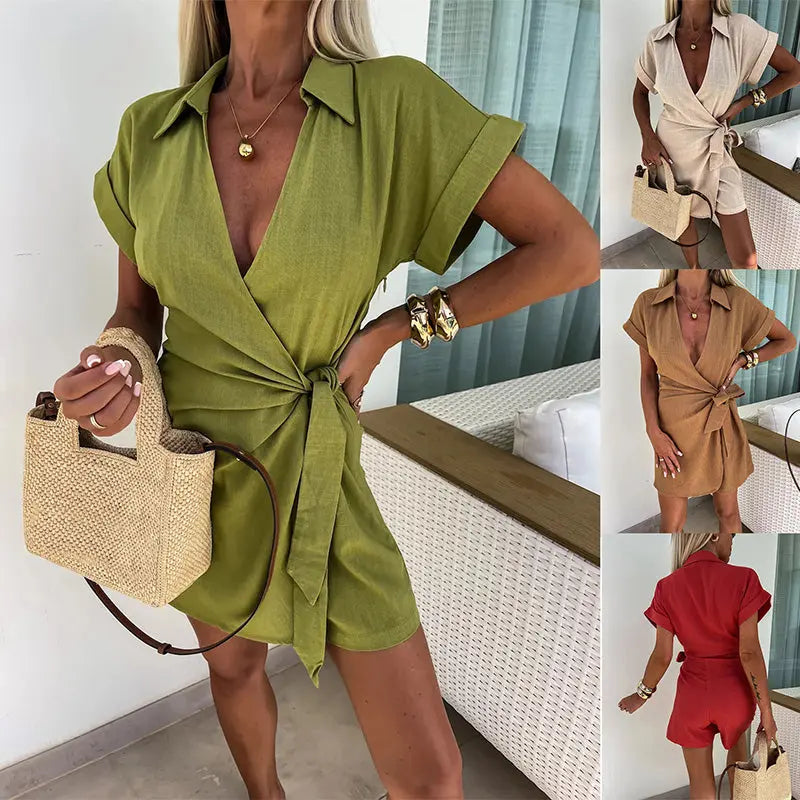 Lexa™ - Sexy Cotton Linen Jumpsuit for Women