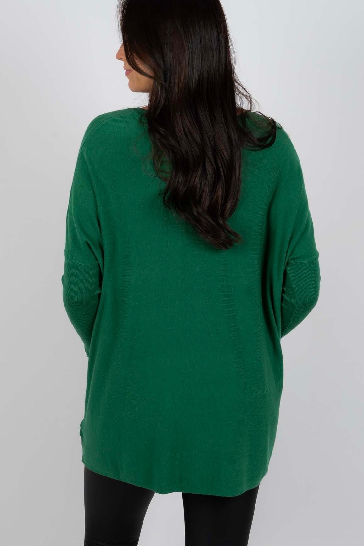 Chanel™ - Women's Long Sleeve Tunic Sweater with Pockets