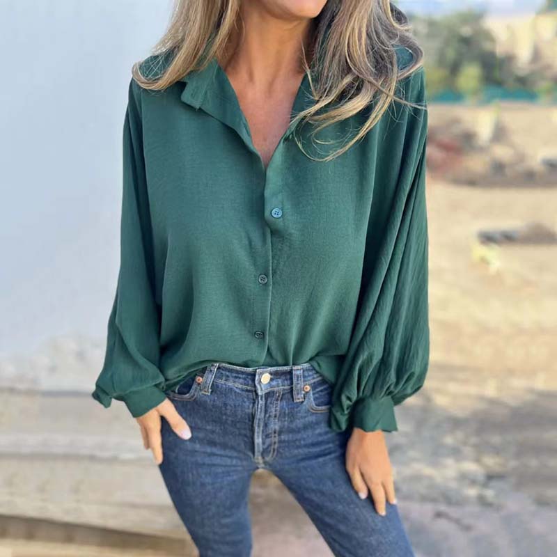 Aenor™ - Elegant and versatile lantern sleeve shirt