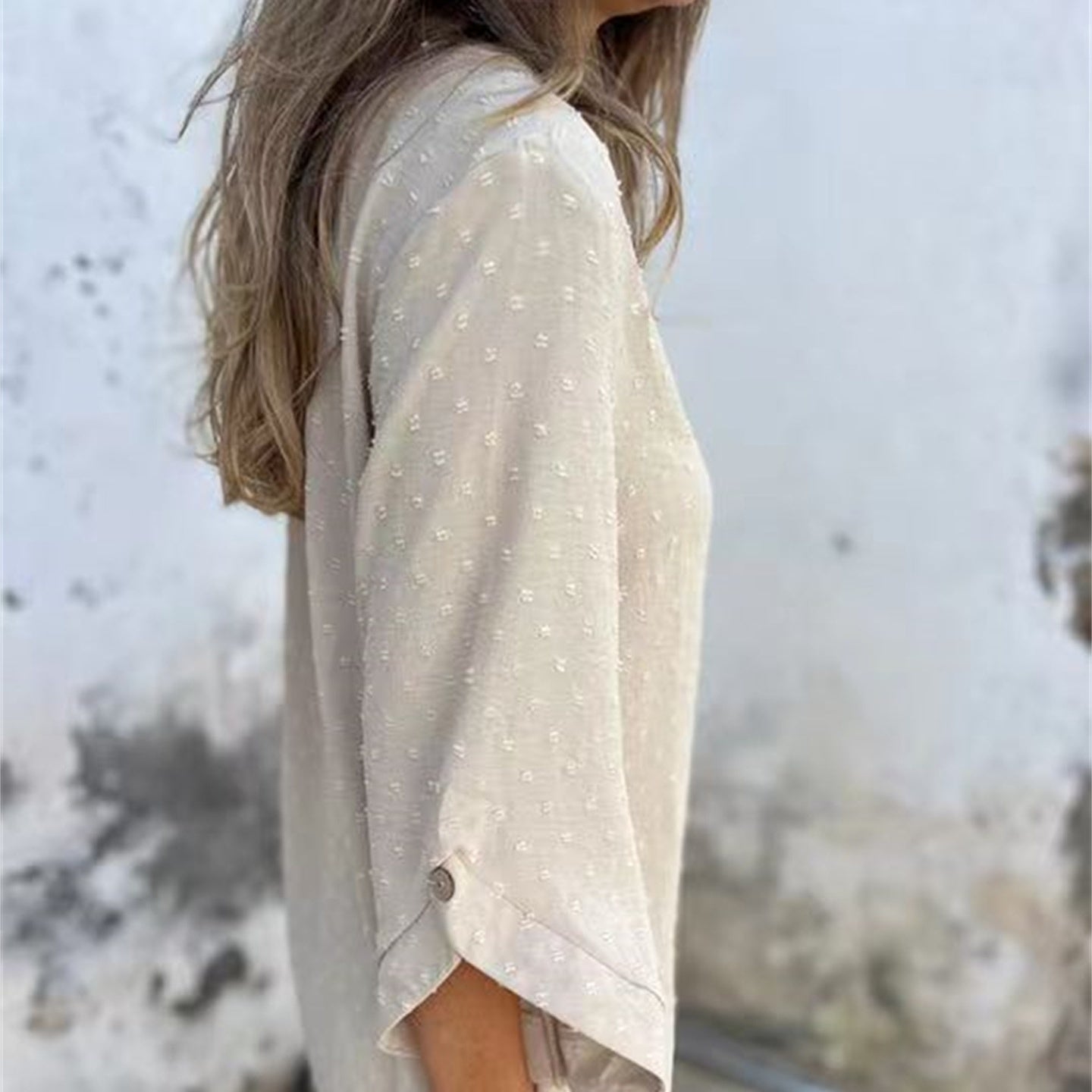 Marinette™ - Women's Casual Jacquard Crew Neck Top