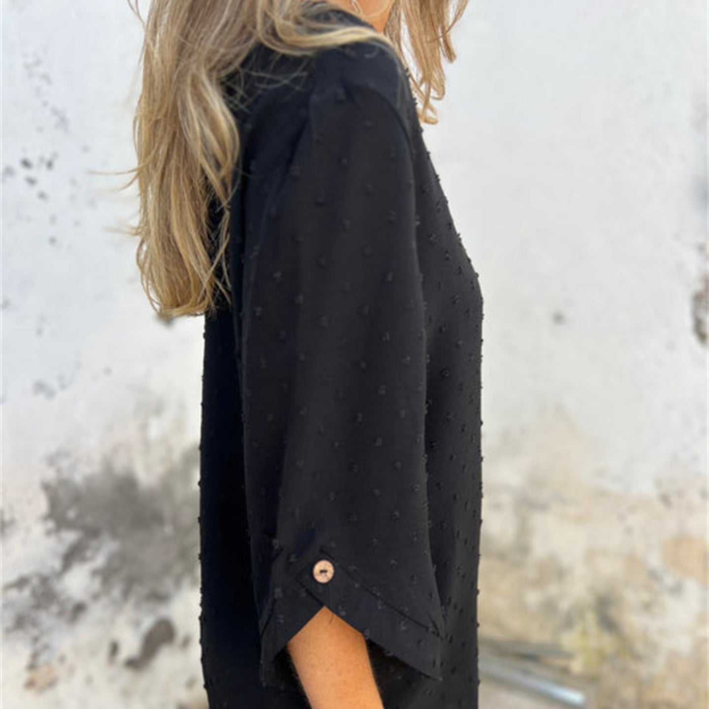 Marinette™ - Women's Casual Jacquard Crew Neck Top