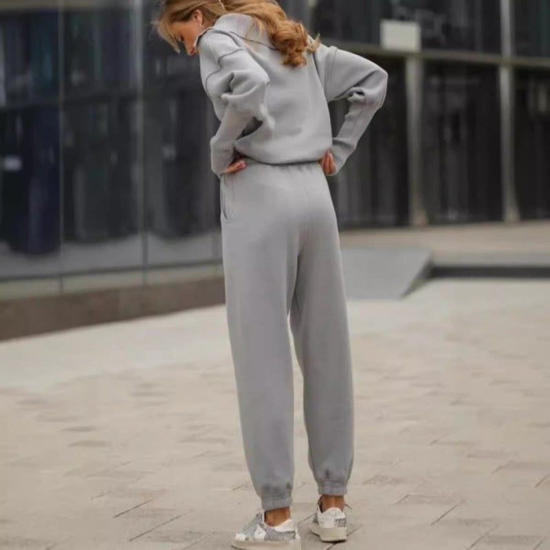 Rie™ - Women's Knitted Half Zip Sport Set