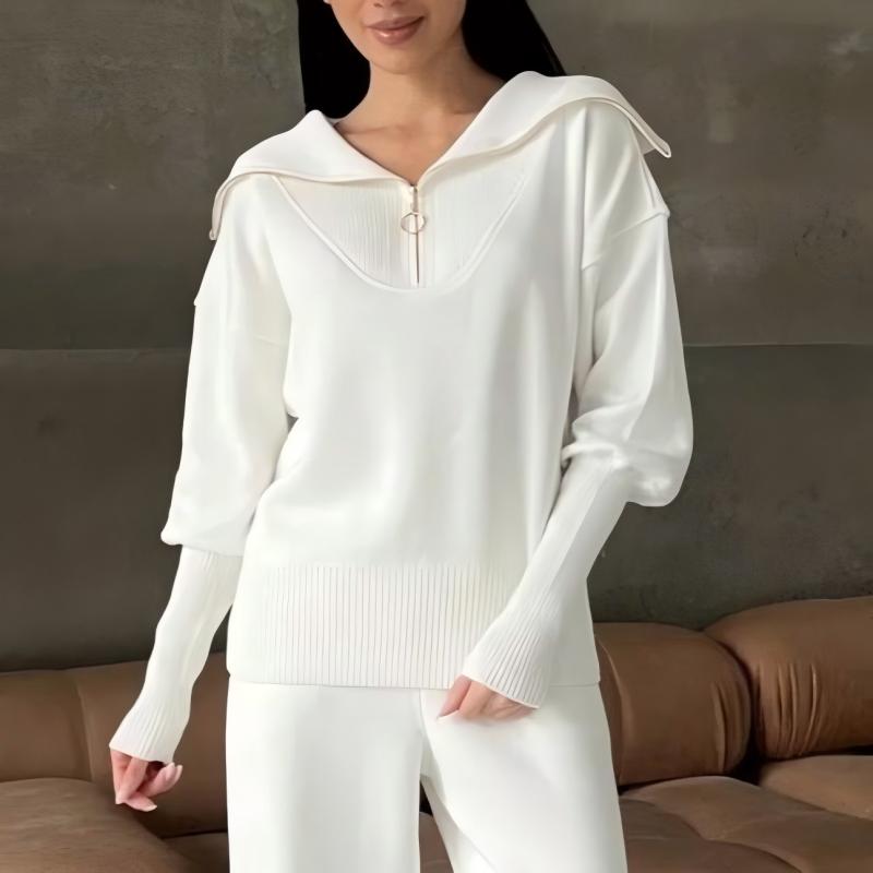 Rie™ - Women's Knitted Half Zip Sport Set