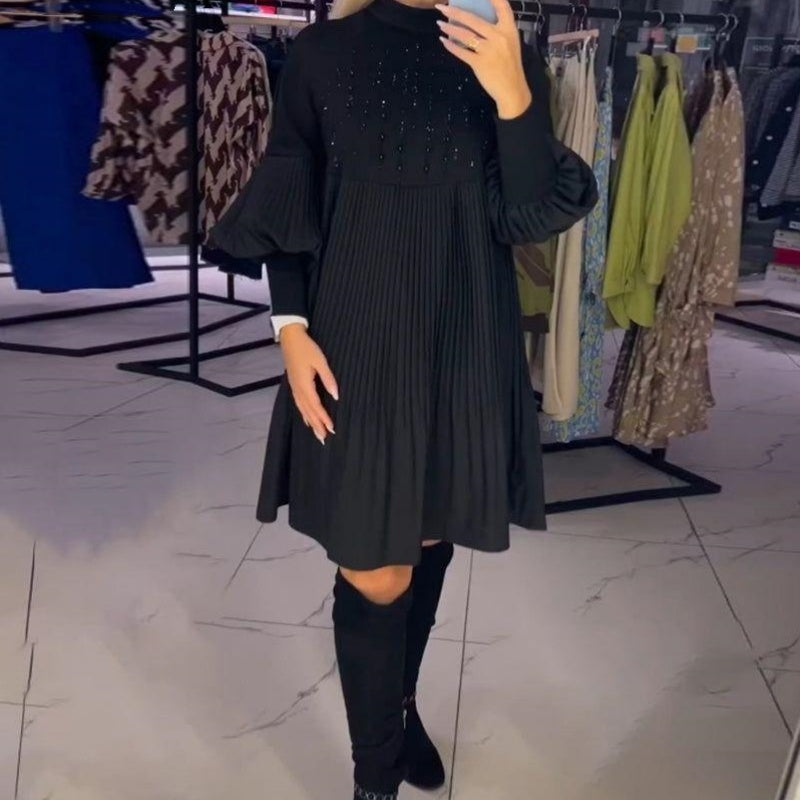 Aliénor™ - Elegant Lantern Sleeve Dress