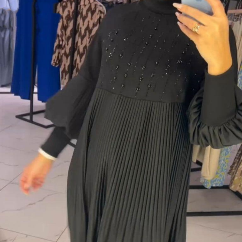Aliénor™ - Elegant Lantern Sleeve Dress
