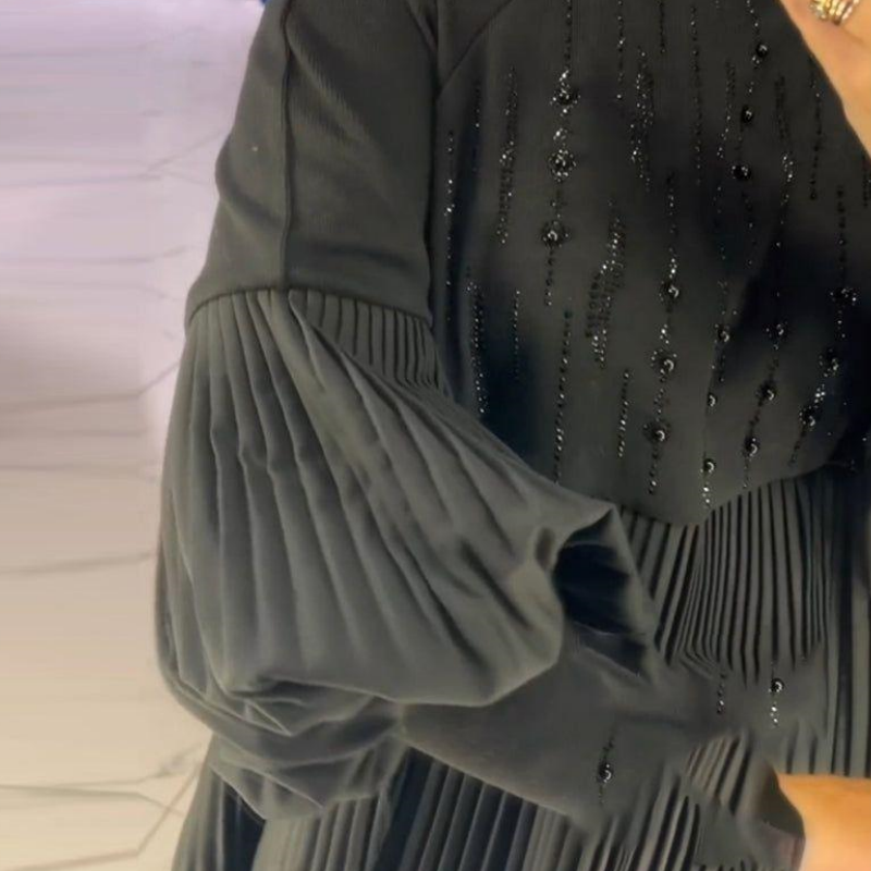 Aliénor™ - Elegant Lantern Sleeve Dress
