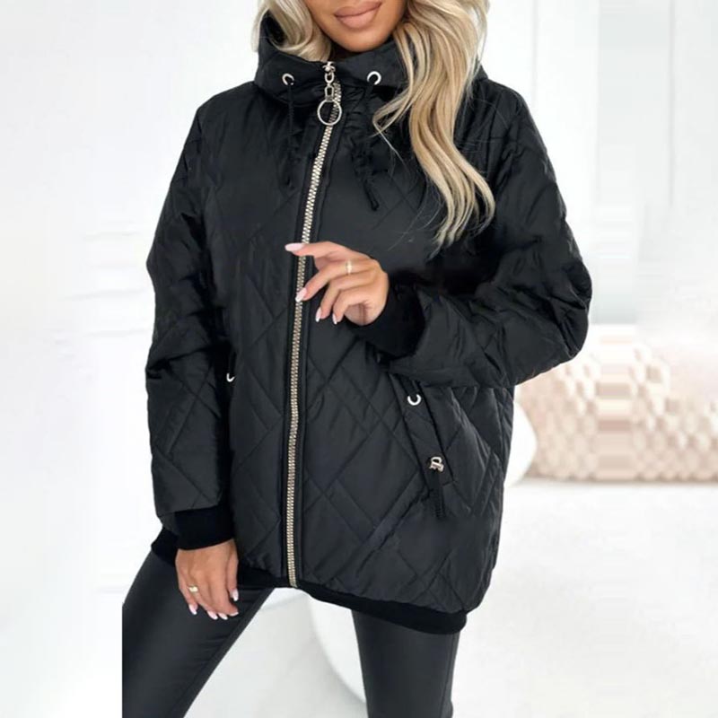 Petronella™ - Women's Down Coat with Hood and Drawstring