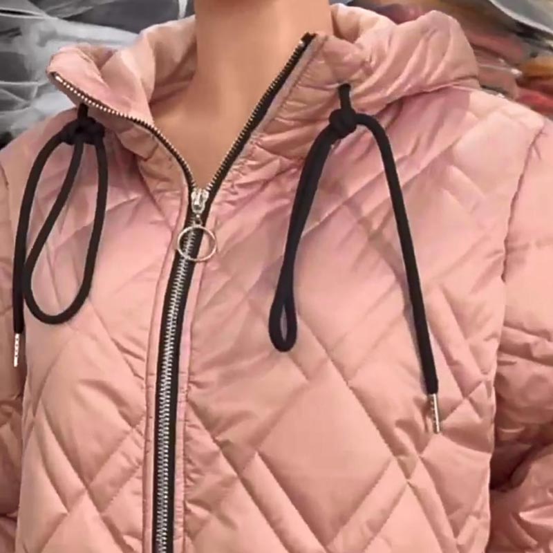 Petronella™ - Women's Down Coat with Hood and Drawstring