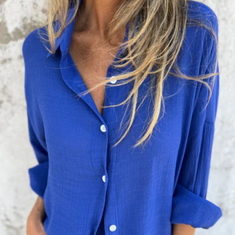 Alora™ - Women's Long Sleeve Shirt and Shorts Set