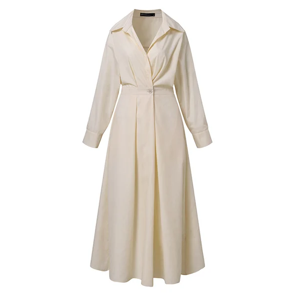 Barbe™ - Long Maxi Dress in Cotton Linen