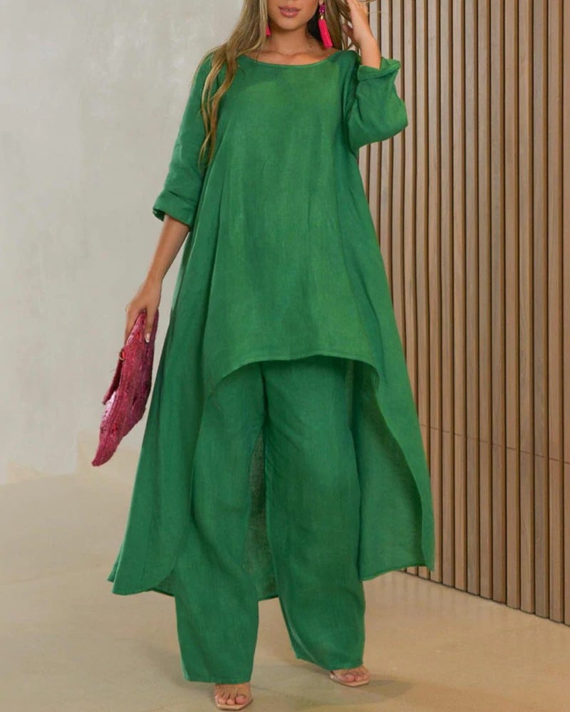 Clarisse™ - Women's Casual Linen Set