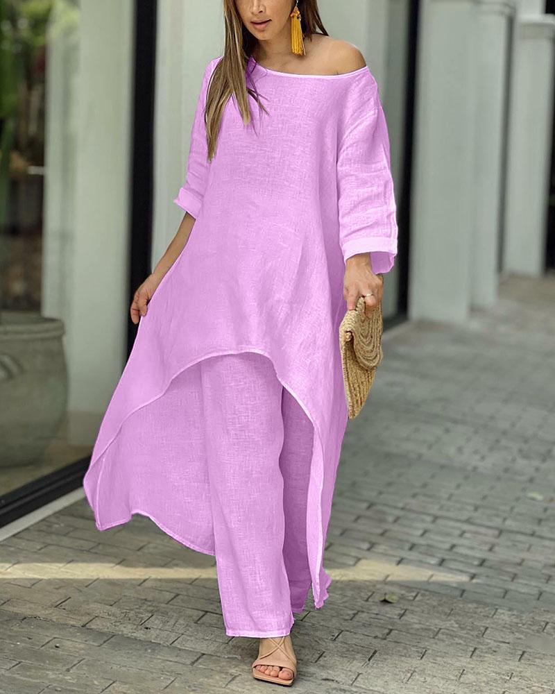 Clarisse™ - Women's Casual Linen Set