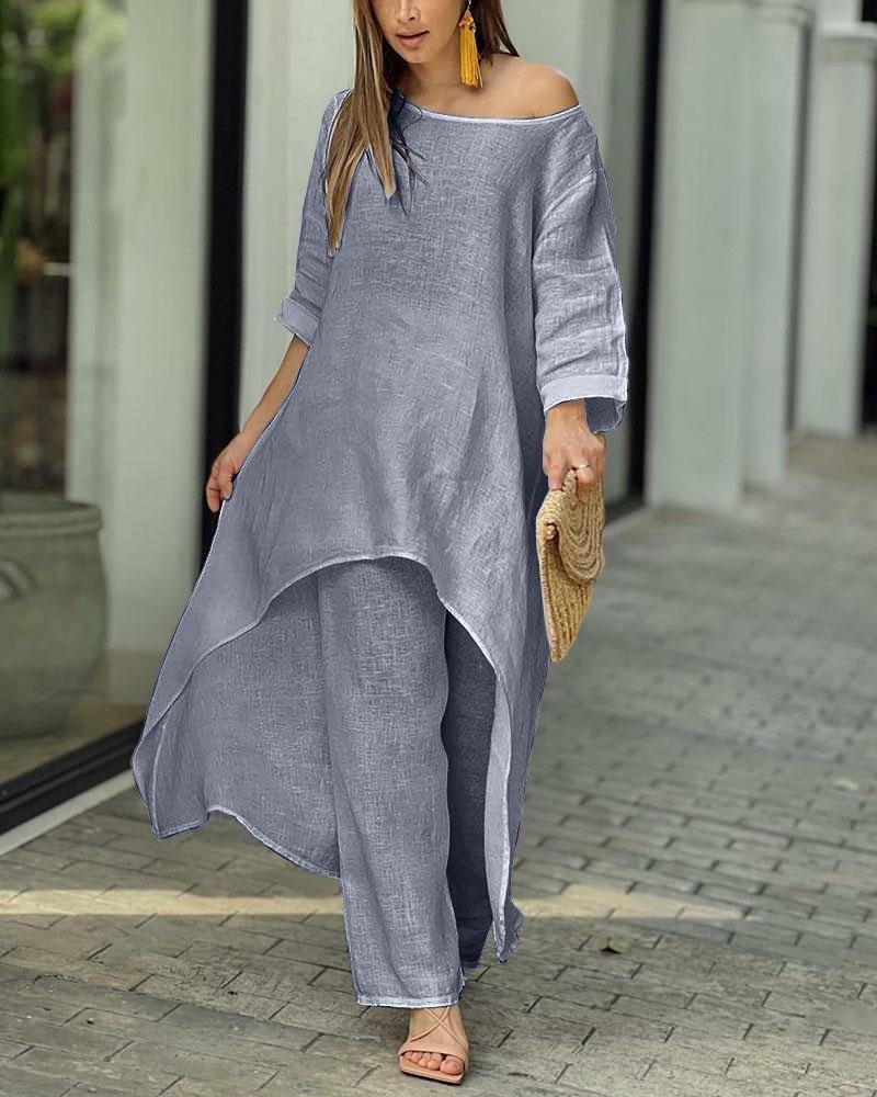 Clarisse™ - Women's Casual Linen Set