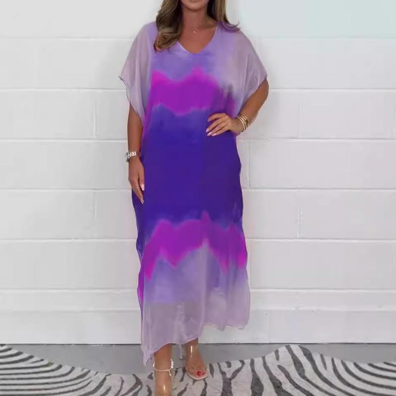 Magalie™ - Women's Dip Dye Chiffon Dress
