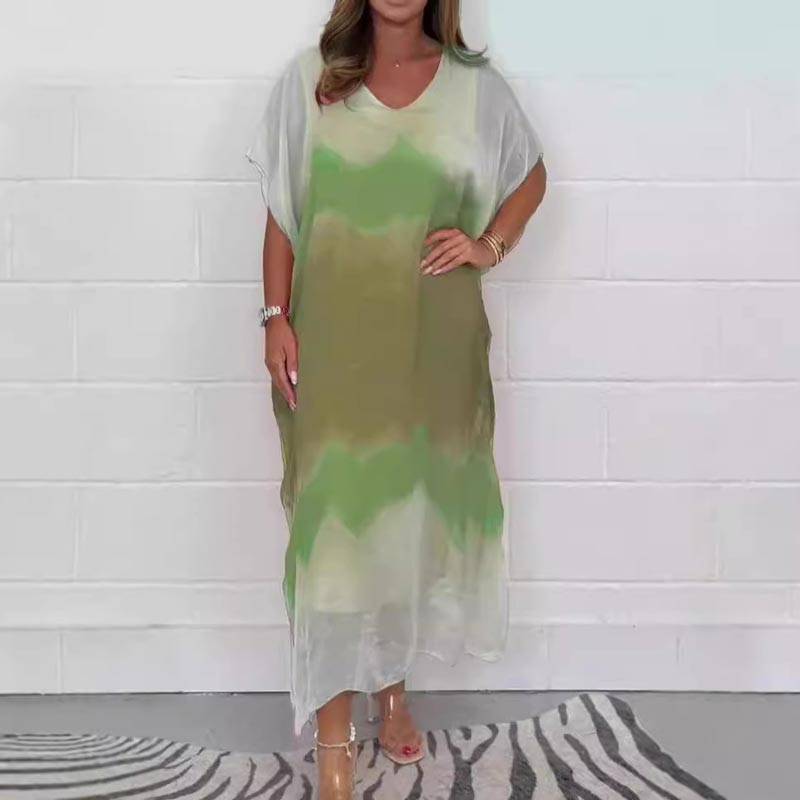 Magalie™ - Women's Dip Dye Chiffon Dress