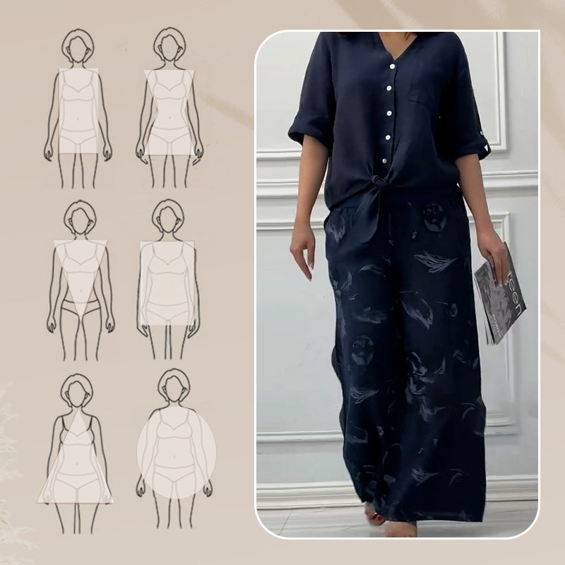 Penelope™ - Two-Piece Cardigan and High-Waisted Pants Set