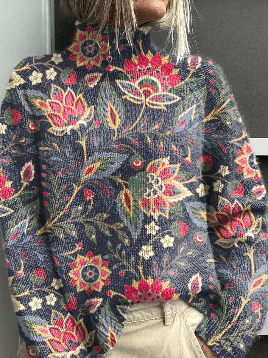 Noelle™ - Rainbow Turtleneck Sweater