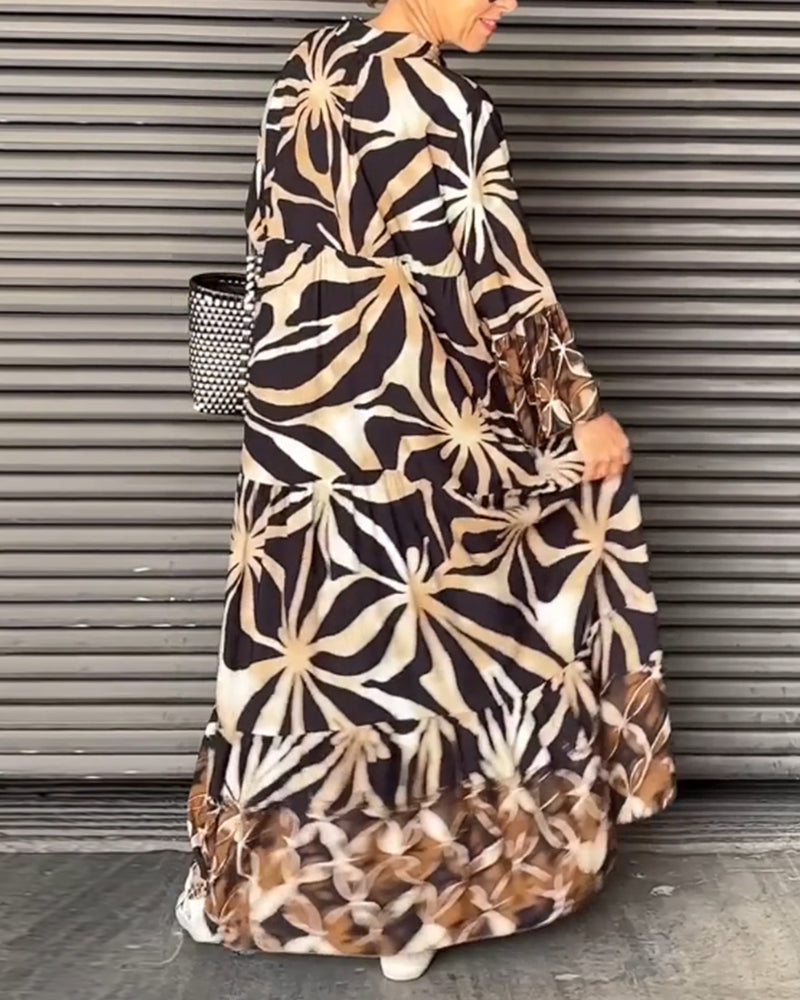Anika™ - Casual Printed Holiday Dress 