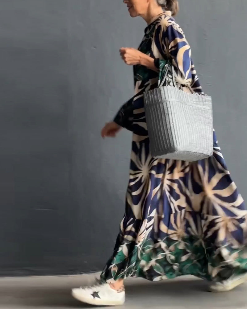 Anika™ - Casual Printed Holiday Dress 