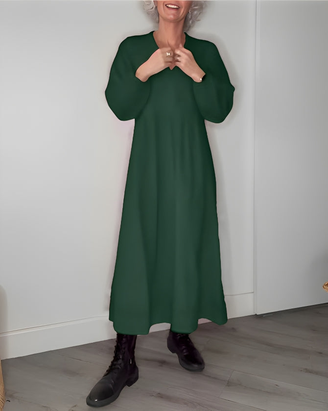 Amanda™ - The slimming maxi dress with V-neckline