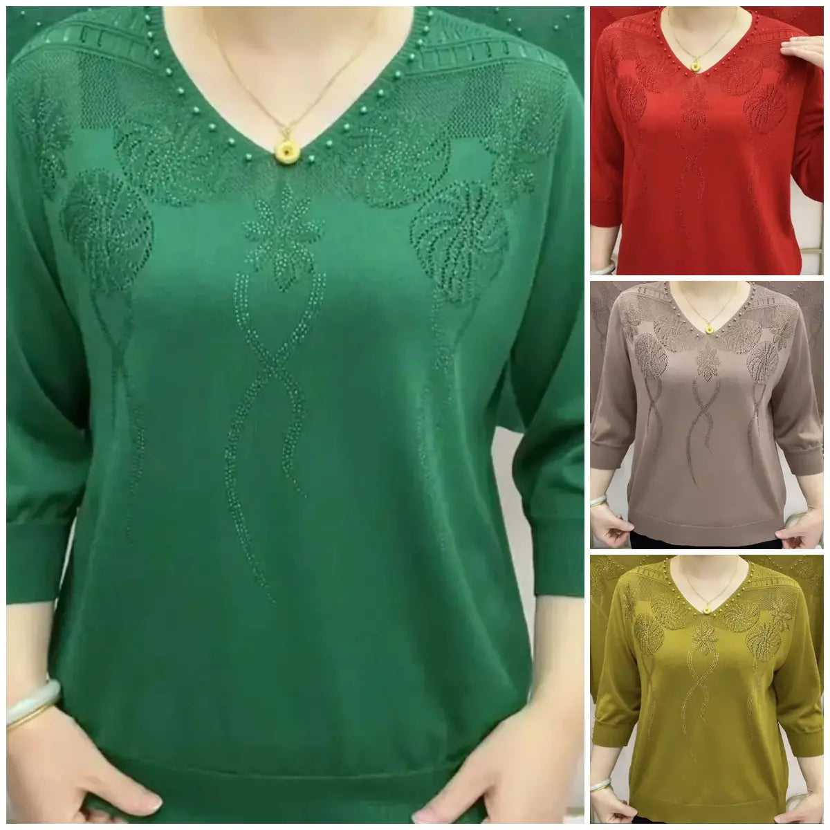 Melanie™ - Elegant Mock Neck Sweater