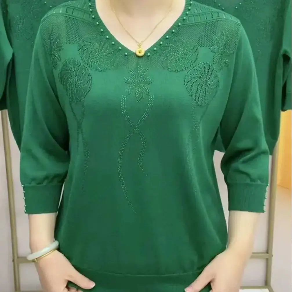 Melanie™ - Elegant Mock Neck Sweater