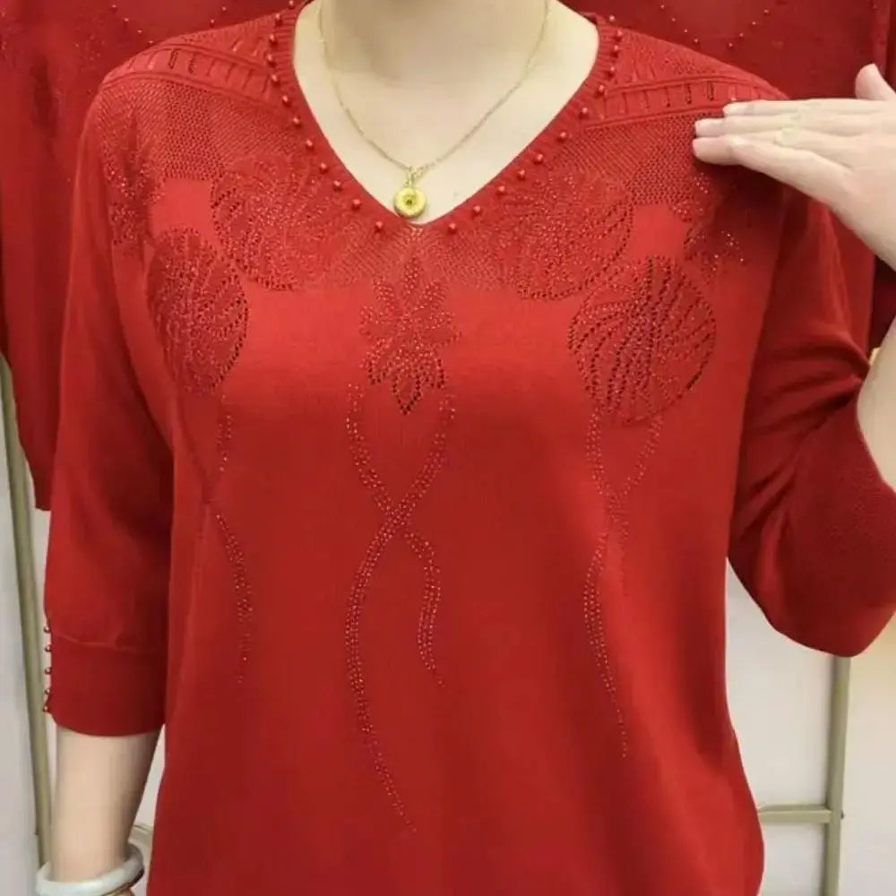 Melanie™ - Elegant Mock Neck Sweater