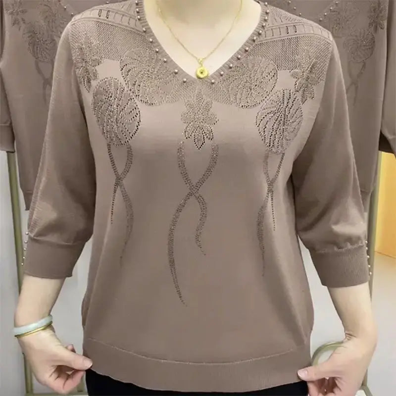 Melanie™ - Elegant Mock Neck Sweater
