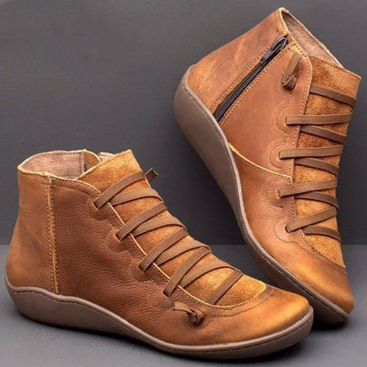 Rosalee™ - Comfortable Leather Boots with Arch Support