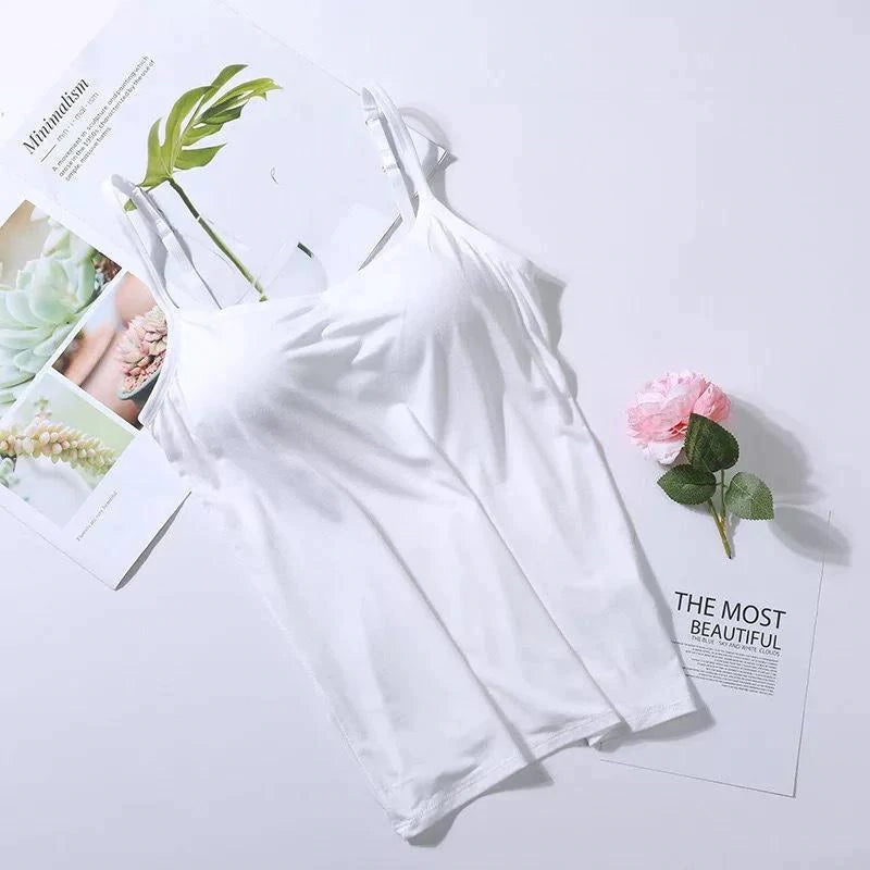 Noura™ - Camisole with built-in bra and pad 
