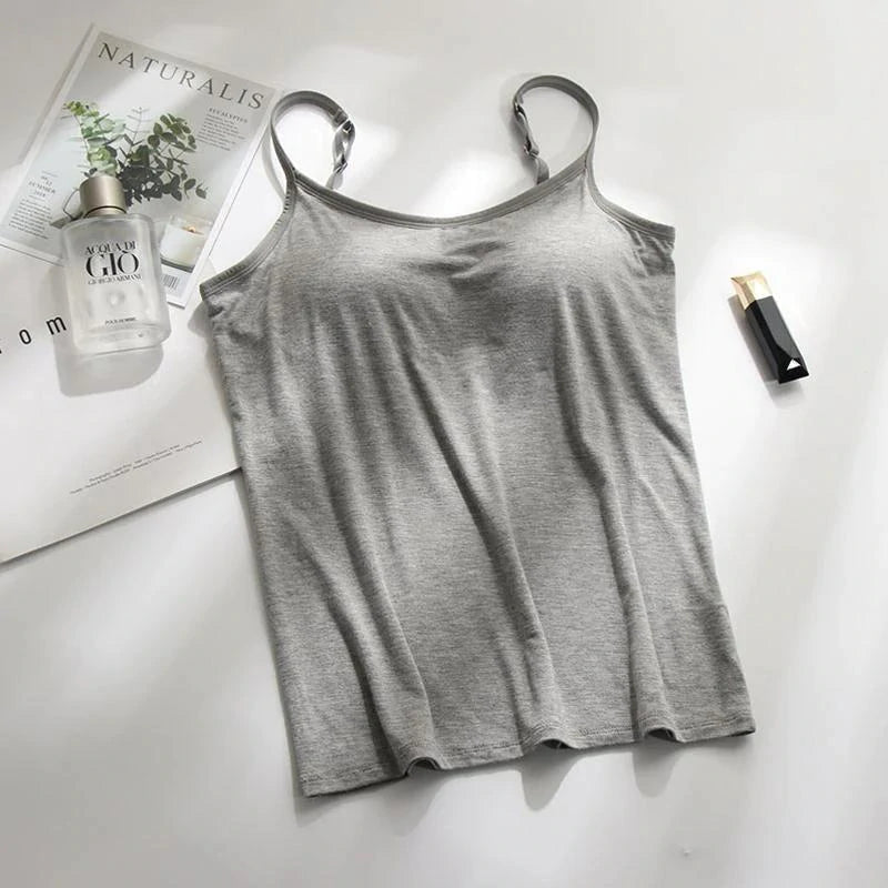 Noura™ - Camisole with built-in bra and pad 