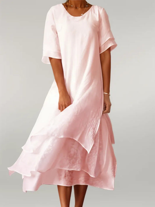 Lyana™ - Elegant Long Cotton Dress 