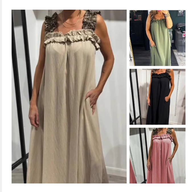 Pascaline™ - Sleeveless Casual Dress with Pockets 