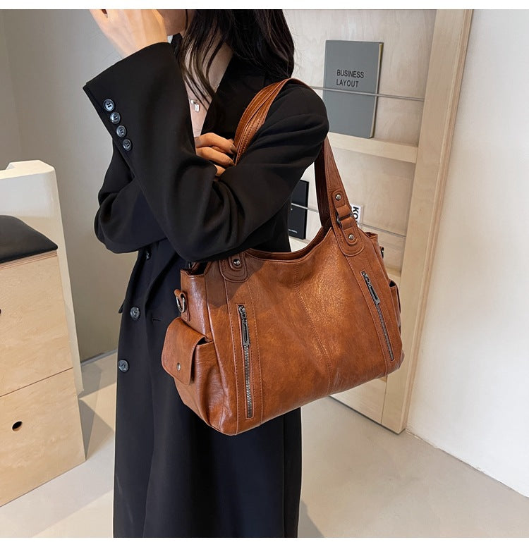 Lucie™ - Elegant Soft Compartment Women's Handbag