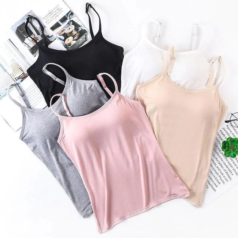 Noura™ - Camisole with built-in bra and pad 