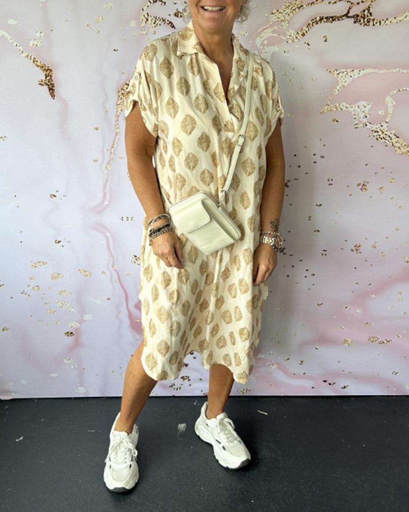 Davina™ - Loose Short Sleeve Shirt Dress