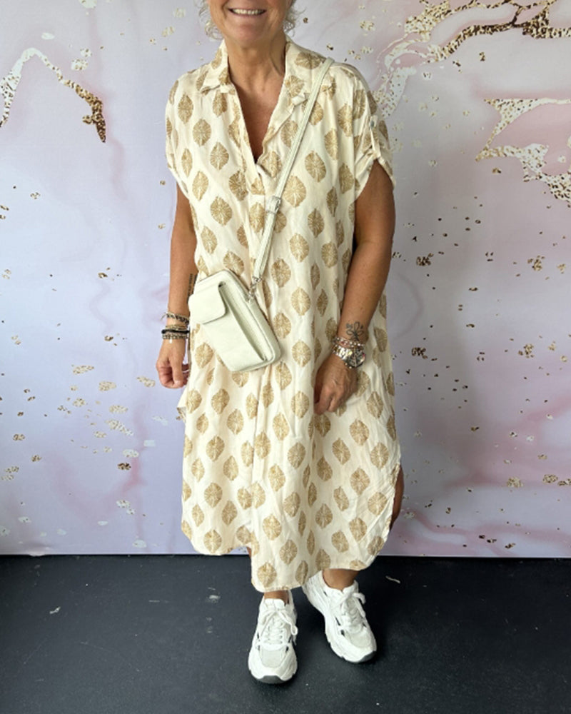 Davina™ - Loose Short Sleeve Shirt Dress