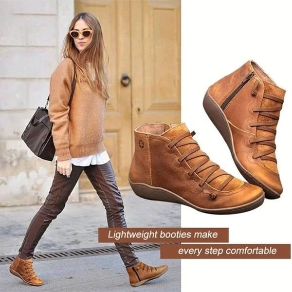Rosalee™ - Comfortable Leather Boots with Arch Support