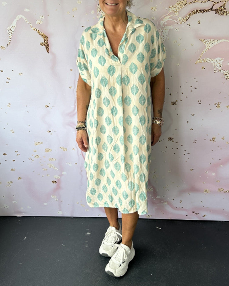 Davina™ - Loose Short Sleeve Shirt Dress