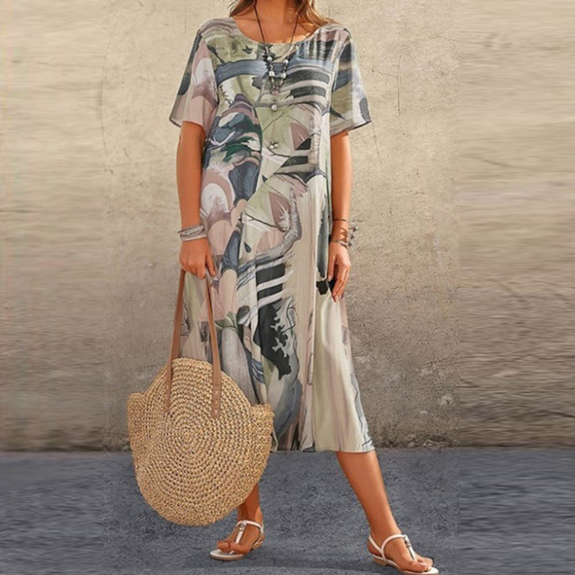 Arielle™ - Comfortable floral dress 