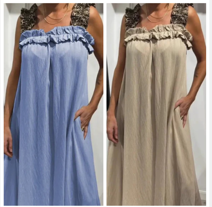 Pascaline™ - Sleeveless Casual Dress with Pockets 