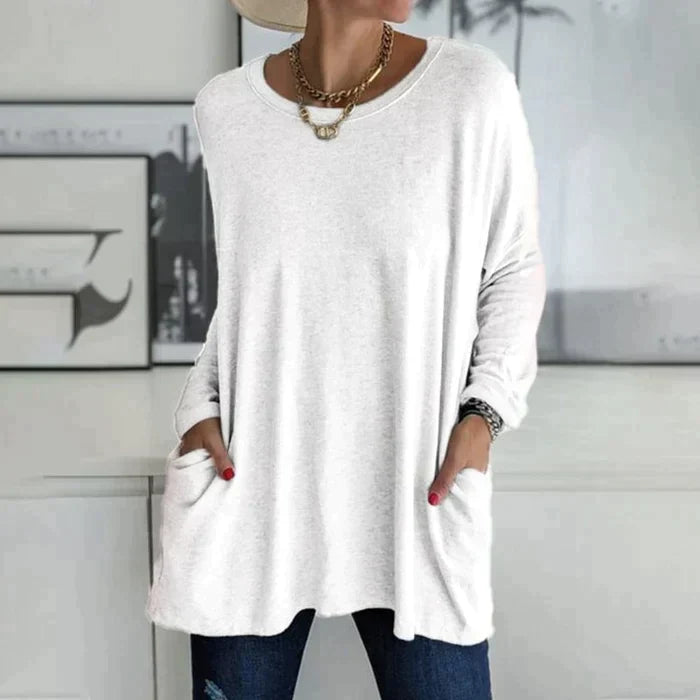 Daliah™ - Long Sleeve T-Shirt with Pocket