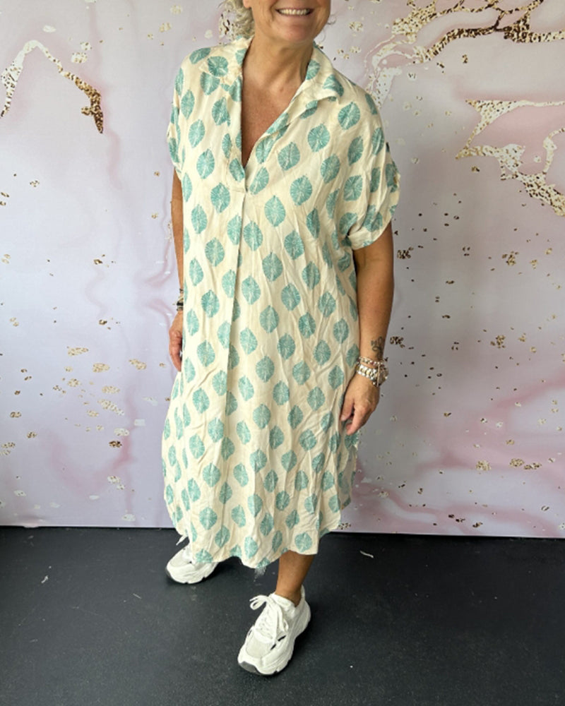 Davina™ - Loose Short Sleeve Shirt Dress