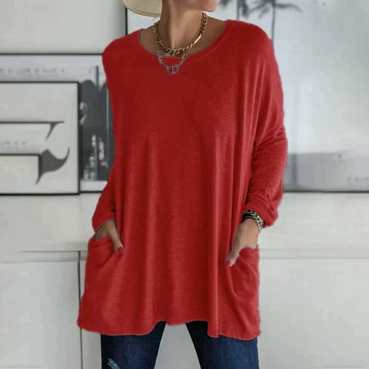Daliah™ - Long Sleeve T-Shirt with Pocket