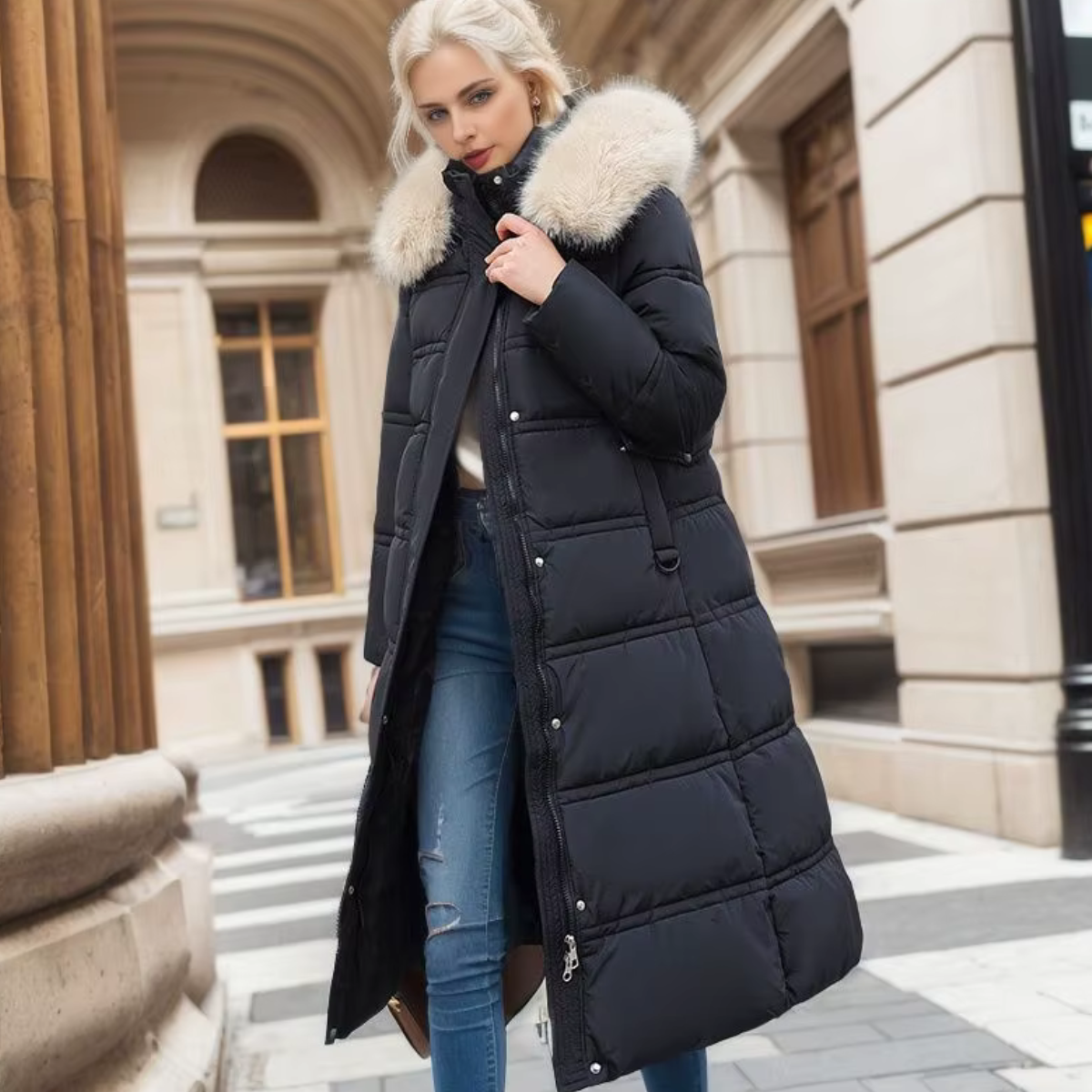 Jorène™ - Long Down Jacket Elegance and Warmth 