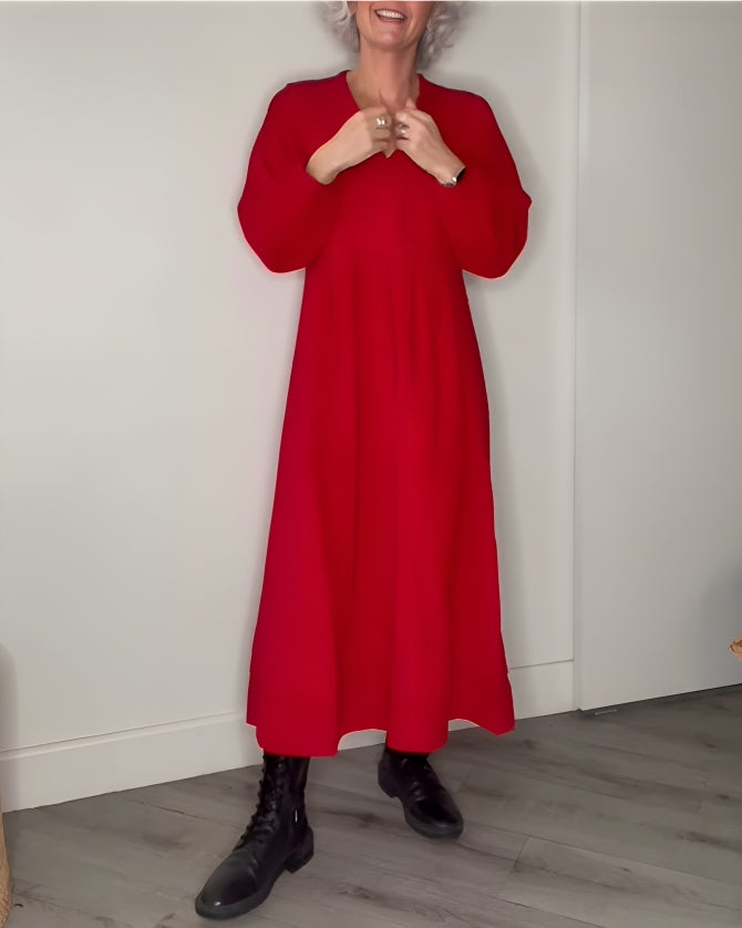 Amanda™ - The slimming maxi dress with V-neckline