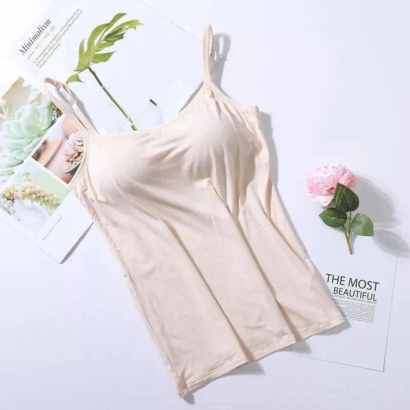 Noura™ - Camisole with built-in bra and pad 